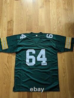 JERRY KRAMER HOF Autographed Auto Jersey Green Bay Packers 64 NEW 2018 JSA COA