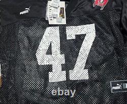 JOHN LYNCH 47 Tampa Bay Buccaneers Black Practice Mesh Vintage Jersey L Puma TAG