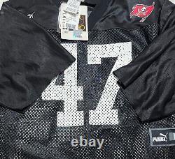 JOHN LYNCH 47 Tampa Bay Buccaneers Black Practice Mesh Vintage Jersey L Puma TAG