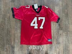 JOHN LYNCH Autographed RED Tampa Bay Buccaneers JERSEY Adidas XL Noles2148 HOF