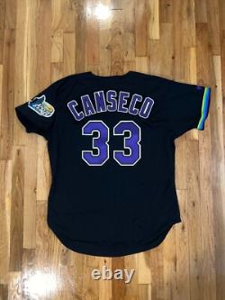 JOSE CANSECO Russell Athletic AUTHENTIC TAMPA BAY DEVIL RAYS Jersey 48 Yankees