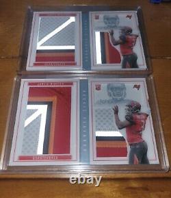 Jameis Winston RC Rookie Card 9 Card Jersey/Number RC Lot Tampa Bay Buccaneers