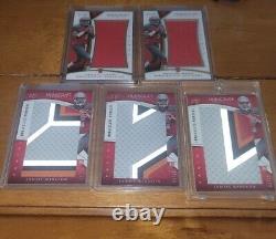 Jameis Winston RC Rookie Card 9 Card Jersey/Number RC Lot Tampa Bay Buccaneers