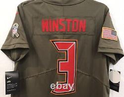 Jameis Winston Tampa Bay Buccaneers Nike Salute to Service Womens Jersey Size L