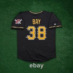 Jason Bay Pittsburgh Pirates Men's Alternate Black Jersey with Team Patch