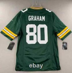 Jimmy Graham Green Bay Packers Nike Player Game Jersey Men's 2018 #80 GB New
