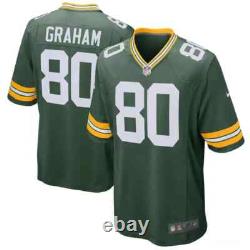 Jimmy Graham Green Bay Packers Nike Player Game Jersey Men's 2018 #80 GB New