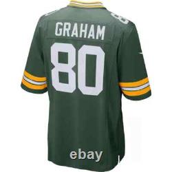 Jimmy Graham Green Bay Packers Nike Player Game Jersey Men's 2018 #80 GB New