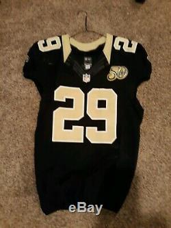 John Kuhn game used jersey new orleans saints green bay packers
