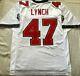 John Lynch Tampa Bay Buccaneers 2002 Authentic Reebok White Stitched Jersey New