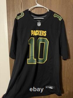 Jordan Love #10 Nike Green Bay Packers NFL Jersey Black Size L