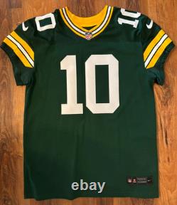 Jordan Love Green Bay Packers Nike Vapor Elite Jersey Size 44/L Not Available