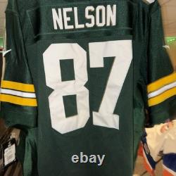 Jordy Nelson Reebok Green Bay Packers NFL Authentic On-Field EQT Home Jersey