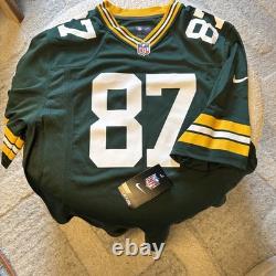 Jordy Nelson Reebok Green Bay Packers NFL Authentic On-Field NWT Home Jersey