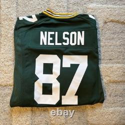 Jordy Nelson Reebok Green Bay Packers NFL Authentic On-Field NWT Home Jersey
