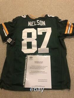 Jordy Nelson Signed Autographed Green Bay Packers #87 Nike Limited Jersey New