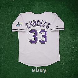 Jose Canseco 1999 Tampa Bay Devil Rays Men's Grey Road Throwback Jersey