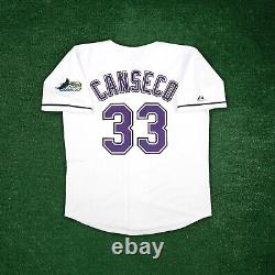 Jose Canseco 1999 Tampa Bay Devil Rays Men's Home White Throwback Jersey