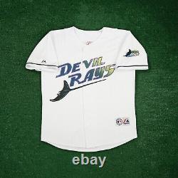Jose Canseco 1999 Tampa Bay Devil Rays Men's Home White Throwback Jersey