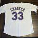 Jose Canseco 1999 Tampa Bay Devil Rays Men's Home White Throwback Jersey Lrg Nwt