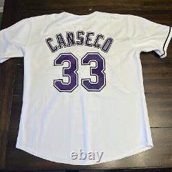 Jose Canseco 1999 Tampa Bay Devil Rays Men's Home White Throwback Jersey LRG NWT