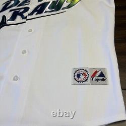 Jose Canseco 1999 Tampa Bay Devil Rays Men's Home White Throwback Jersey LRG NWT