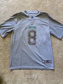 Josh Jacobs Packer Jersey Limited Edition Gray, Green & Gold Stitching New Nike