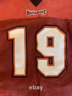 KEYSHAWN JOHNSON TAMPA BAY BUCS LEATHER JERSEY JEFF HAMILTON'99 with TAGS SZ M