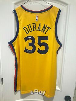 Kevin Durant Signed City Edition the Bay Swingman Jersey (JSA) 52, NWT
