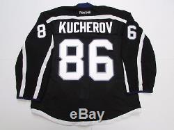 Kucherov Tampa Bay Lightning Black Third Team Issued Reebok Edge 2.0 7287 Jersey