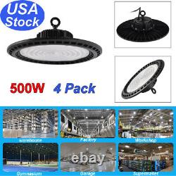 LED High Bay Light UFO 500W Shop Light Fixture Industrial Warehouse Light 6500K