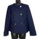 Lk Bennett 8 Jacket Bay Blue Double Breasted Sloane Wool Blend Stretch Boxy New
