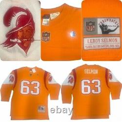 Lee Roy Selmon Tampa Bay Buccaneers Reebok NFL Throwbacks Vintage Jersey XL. NEW