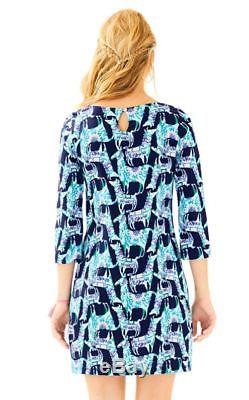 Lilly Pulitzer Bay Alpaca My Bags Engineered Print Pima Cotton Jersey Dress