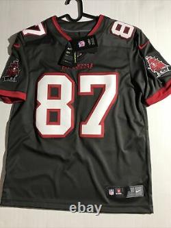 M Nike Official Tampa Bay Buccaneers Rob Gronkowski #87 NFL Vapor Limited Jersey