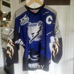 MDF Replica Tampa Bay Lightning Rob Zamuner Kitted Jersey sz XXL