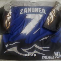 MDF Replica Tampa Bay Lightning Rob Zamuner Kitted Jersey sz XXL