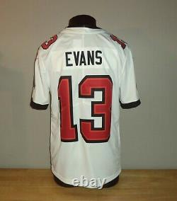 MIKE EVANS Nike On Field TAMPA BAY BUCCANEERS White Sewn Jersey Adult M NEW