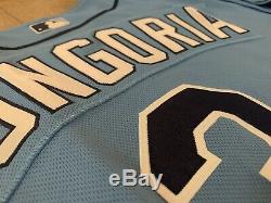 Majestic Athletic Authentic Evan Longoria Tampa Bay Rays Jersey 52 NWOT