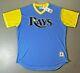 Majestic Authentic Collection Tampa Bay Rays Retro / Throwback Jersey Sz 52 Xxl