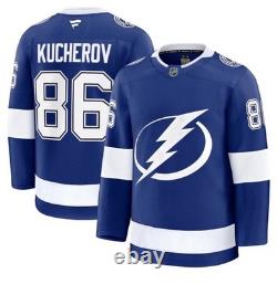 Men's 50 Nikita Kucherov Tampa Bay Lightning Fanatics Home Premium Jersey Blue