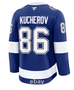 Men's 50 Nikita Kucherov Tampa Bay Lightning Fanatics Home Premium Jersey Blue