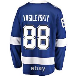 Men's Fanatics Branded Andrei Vasilevskiy Blue Tampa Bay Lightning Home