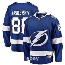 Men's Fanatics Branded Andrei Vasilevskiy Blue Tampa Bay Lightning Home Premier