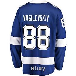 Men's Fanatics Branded Andrei Vasilevskiy Blue Tampa Bay Lightning Home Premier