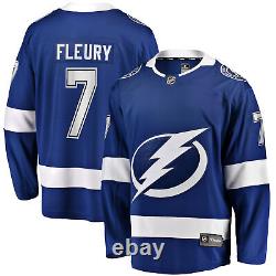 Men's Fanatics Branded Haydn Fleury Blue Tampa Bay Lightning Home Premier