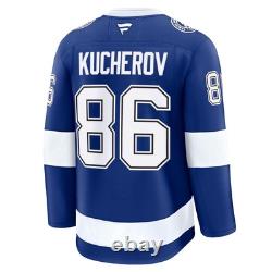 Men's Fanatics Nikita Kucherov Blue Tampa Bay Lightning Home Premium Jersey