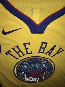 Men's Golden State Warriors The Bay Kevin Durant Nike City Authentic Jersey S