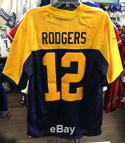 Men's Green Bay Packers Aaron Rodgers Limited Jersey NFL Football Large Alt Navy