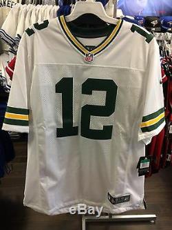 Men's Green Bay Packers Aaron Rodgers Limited Jersey NFL Football Large White